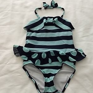 🚫sold🚫Wave Zone Swimsuit 3t-4t Girlshalter neck